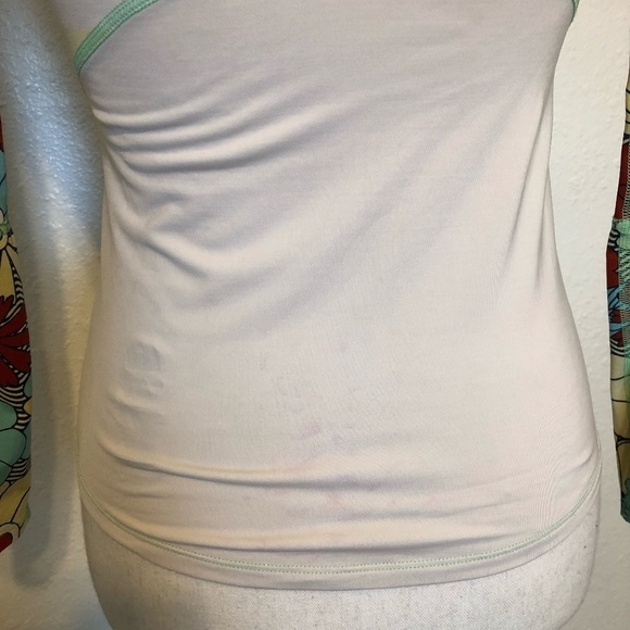 REI CO-OP Rashguard Girls Size Medium (10-12) Red Yellow Multicolor Floral Swim - Picture 10 of 12